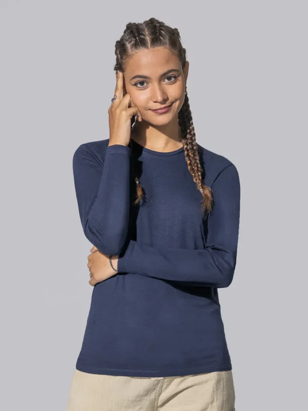 T-shirt donna manica lunga regular