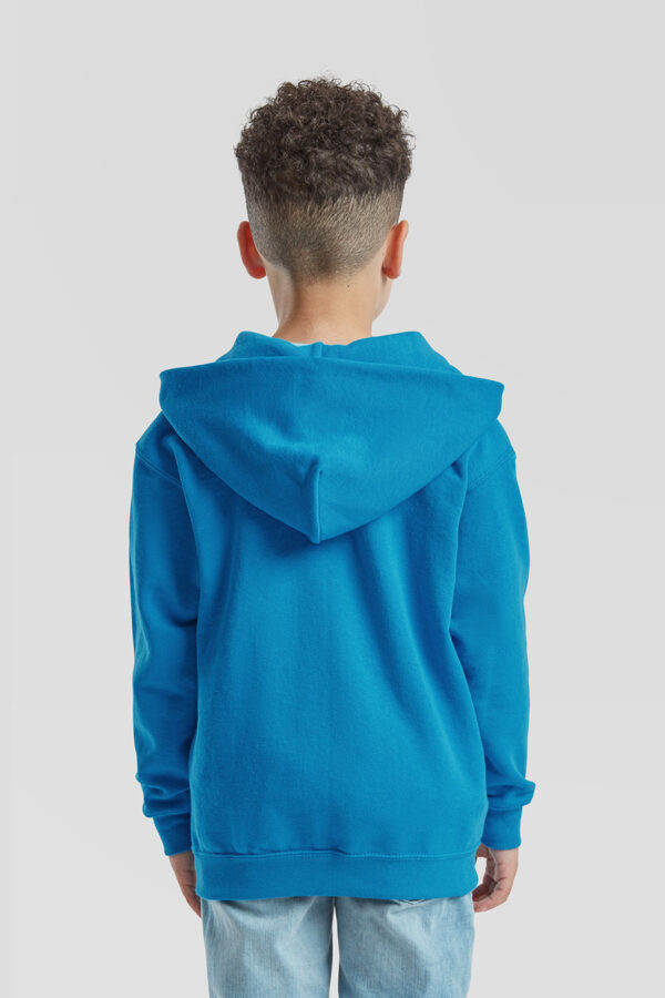 Felpa bambino cappuccio e zip CLASSIC UNISEX - immagine 3