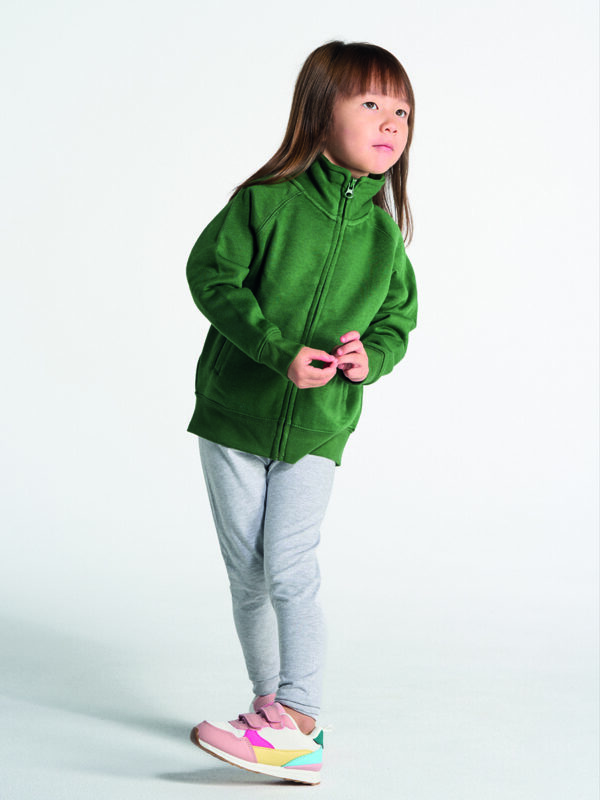 Felpa bambino zip intera PREMIUM UNISEX
