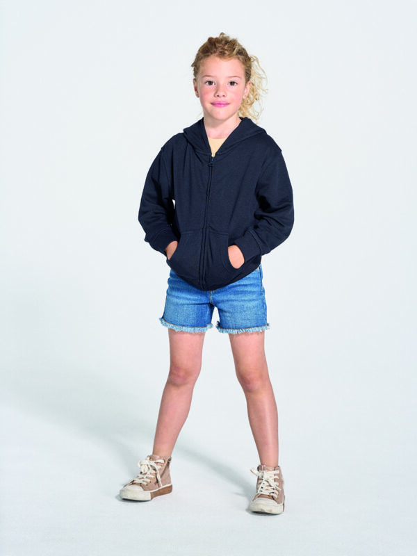 Felpa bambino con cappuccio e zip intera UNISEX