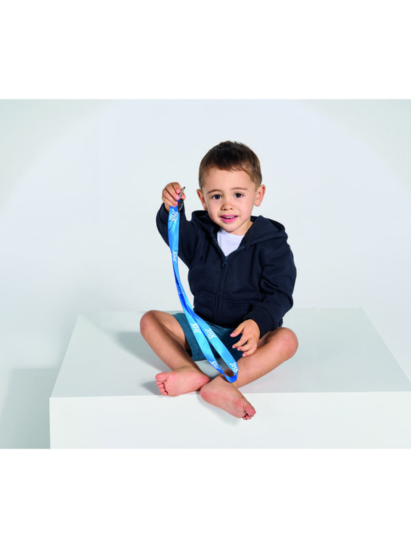 Felpa bambino con cappuccio e zip intera UNISEX - immagine 3