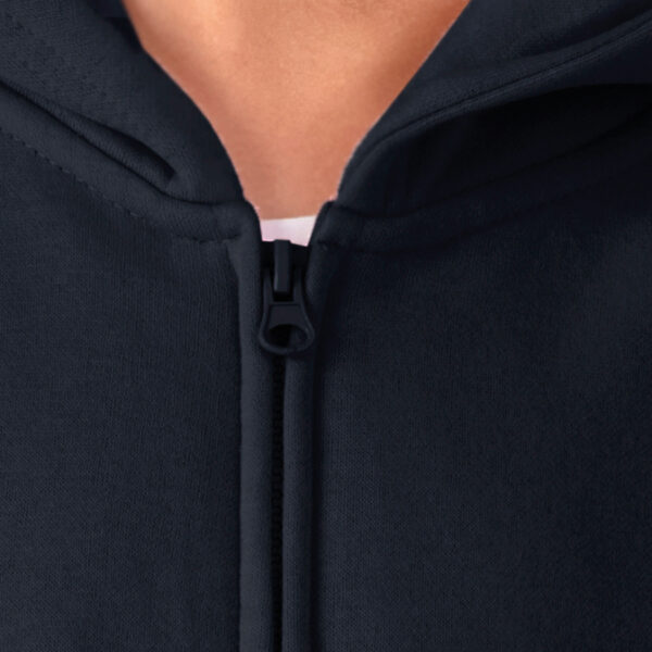 Felpa bambino con cappuccio e zip intera UNISEX - immagine 4