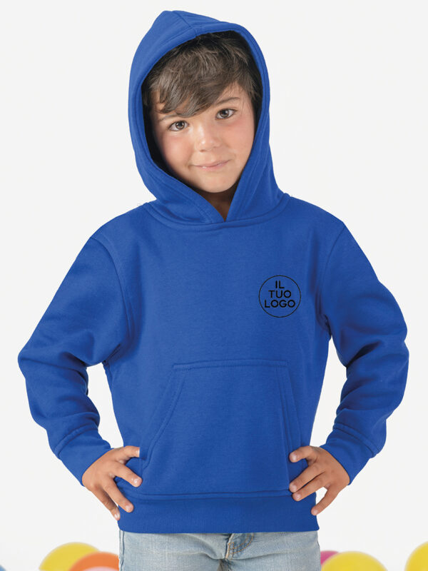 Felpa bambino cappuccio PREMIUM UNISEX - immagine 2