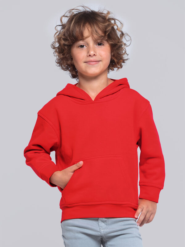 Felpa bambino con cappuccio leggere French Terry UNISEX - immagine 3