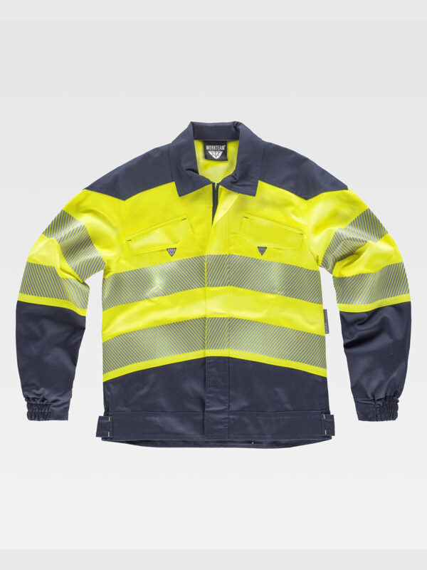 Giacca tessuto elasticizzato alta visibilita classe 1