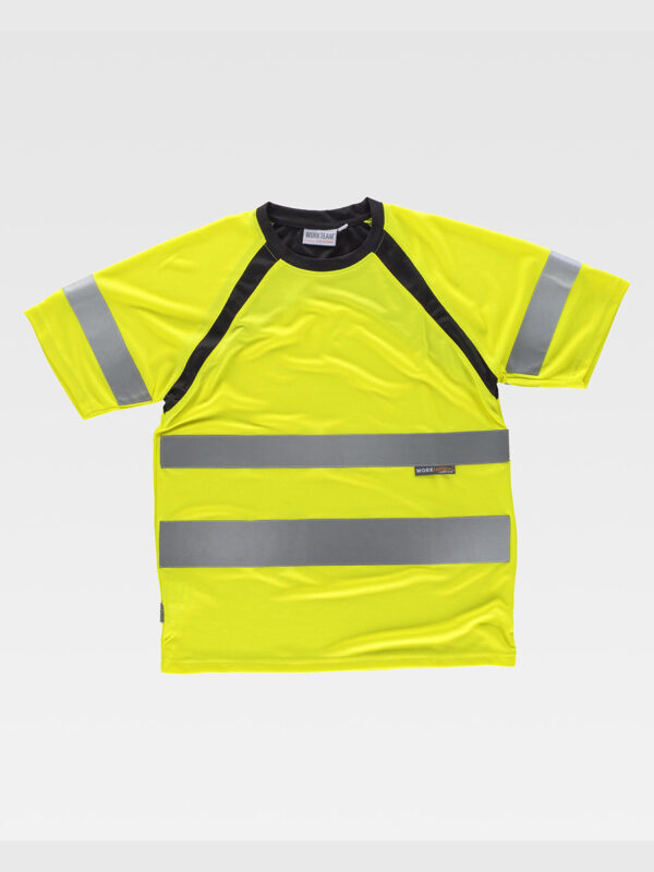 T-shirt manica corta alta visibilita classe 2