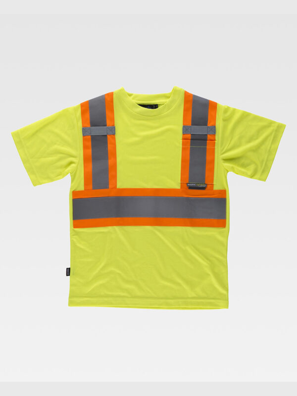 T-shirt manica corta alta visibilita classe 2 - immagine 2