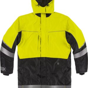 Parka multitasche imbottito, impermeabile, con visibilità migliorata