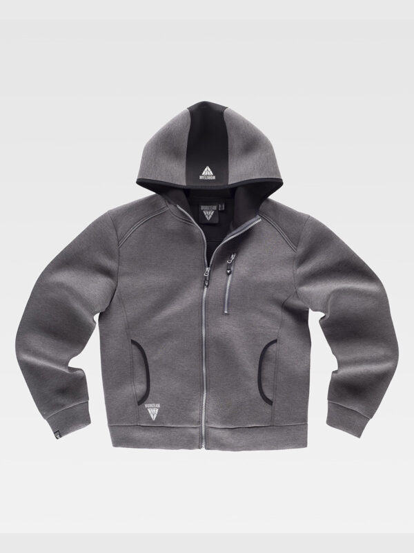 Felpa UNISEX cappuccio e zip - immagine 3
