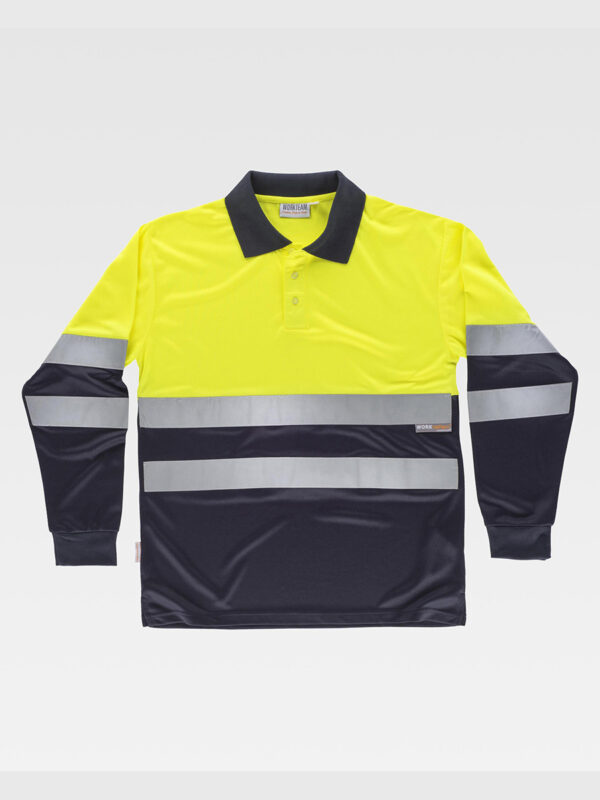 Polo manica lunga alta visibilita classe 1 - immagine 2