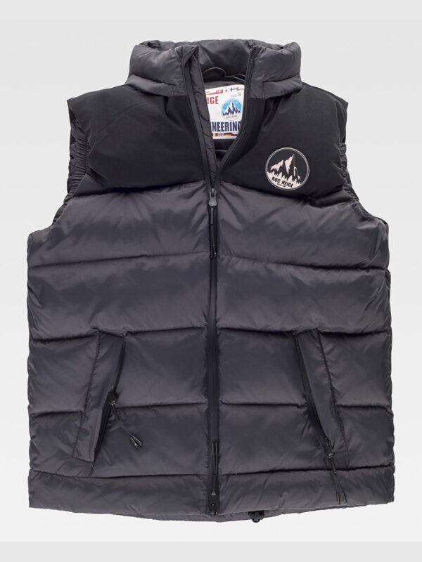 Gilet uomo imbottito con cappuccio - immagine 3