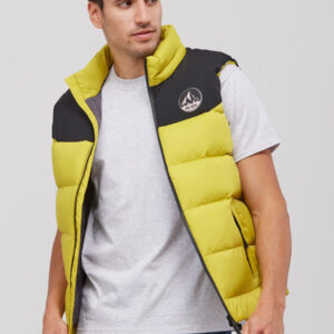 Gilet uomo imbottito con cappuccio
