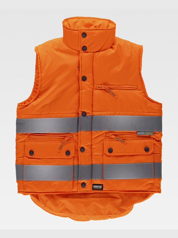 Gilet imbottito tessuto oxford alta visibilita classe 2 - immagine 3