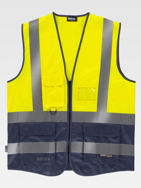 Gilet alta visibilita e bande rifrangenti