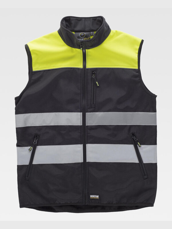 Gilet bande rifrangenti tessuto ripstop