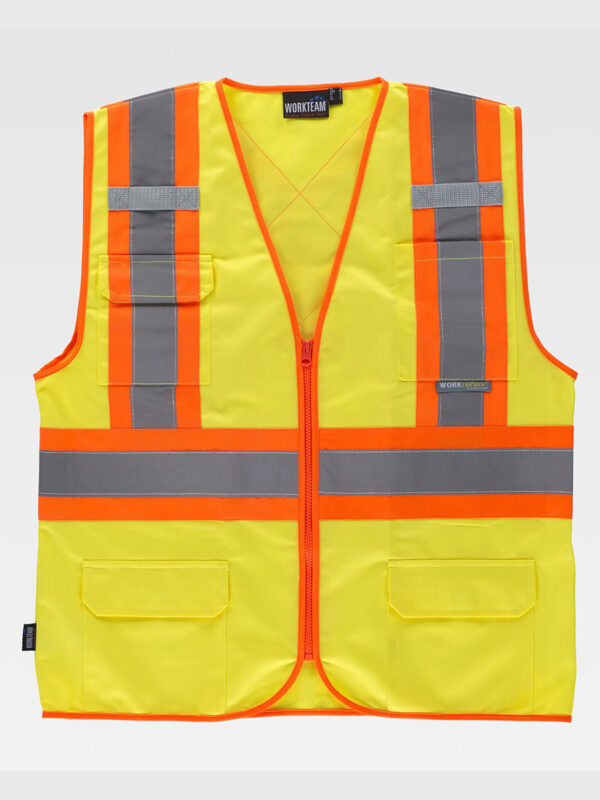 Gilet alta visibilita classe 2 scollo a V