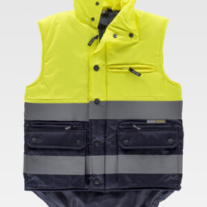 Gilet imbottito tessuto oxford alta visibilita classe 1