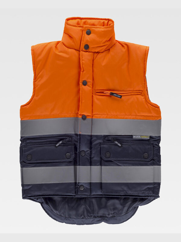 Gilet imbottito tessuto oxford alta visibilita classe 1 - immagine 3