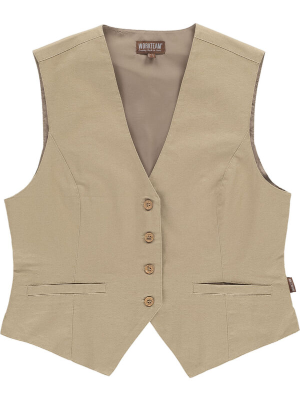 Gilet donna tessuto canvas - immagine 2