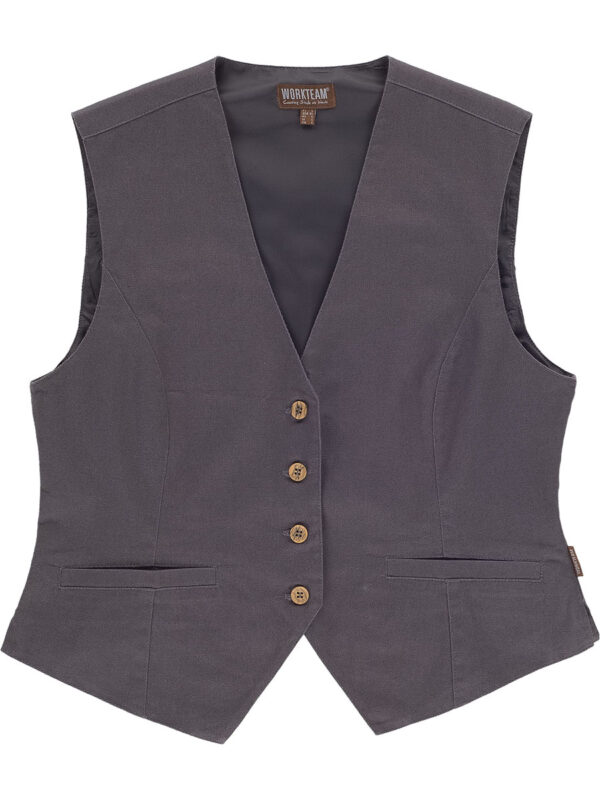 Gilet donna tessuto canvas - immagine 3