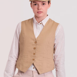 Gilet donna tessuto canvas