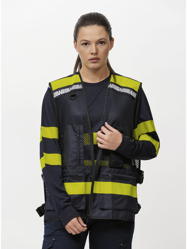 Gilet multitasche con rete - immagine 2