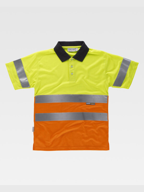 Polo manica corta alta visibilita classe 2