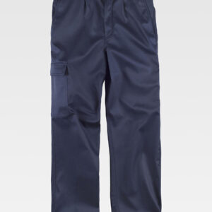 Pantalone da lavoro multitasche con fodera in pile