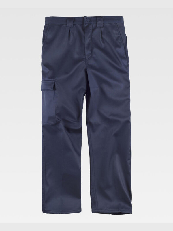 Pantalone da lavoro multitasche con fodera in pile