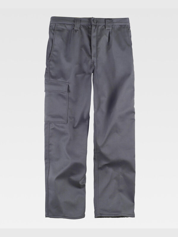 Pantalone da lavoro multitasche con fodera in pile - immagine 4