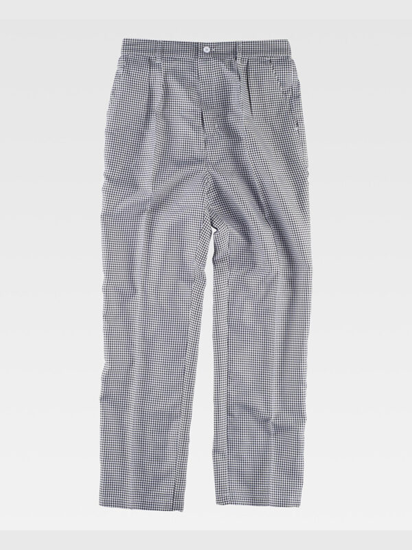 Pantalone cuoco tessuto a quadretti UNISEX