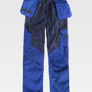 Pantalone da lavoro multitasche senza elastico in vita