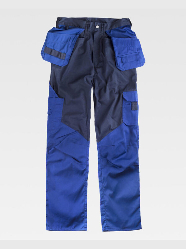 Pantalone da lavoro multitasche senza elastico in vita