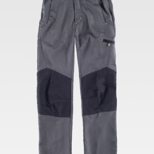 Pantalone da lavoro multitasche con rinforzi alle ginocchia in viscosa