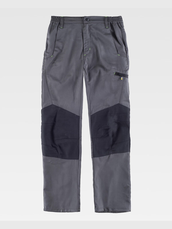 Pantalone da lavoro multitasche con rinforzi alle ginocchia in viscosa