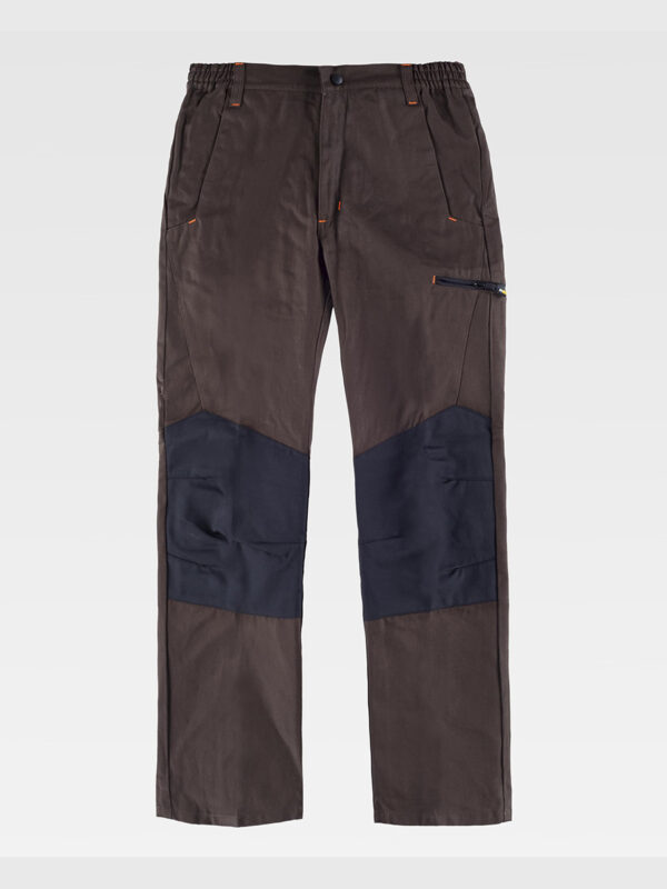Pantalone da lavoro multitasche con rinforzi alle ginocchia in viscosa - immagine 5