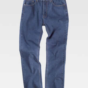 Pantalone da lavoro 5 tasche tessuto denim