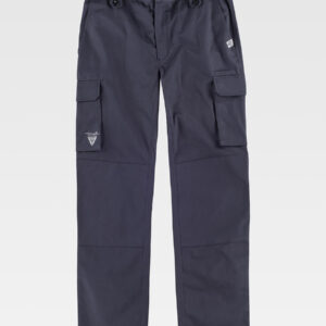 Pantalone da lavoro multitasche elasticizzato con rinforzi