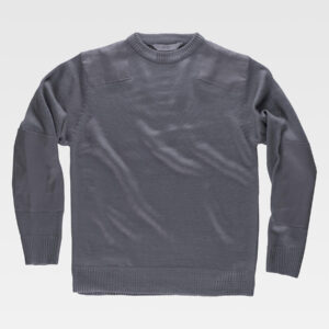Pullover unisex girocollo rinforzi in twil