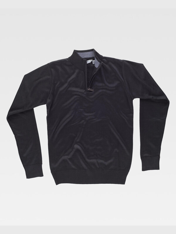 Pullover unisex mezza zip - immagine 3