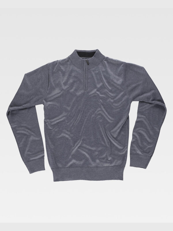 Pullover unisex mezza zip - immagine 4