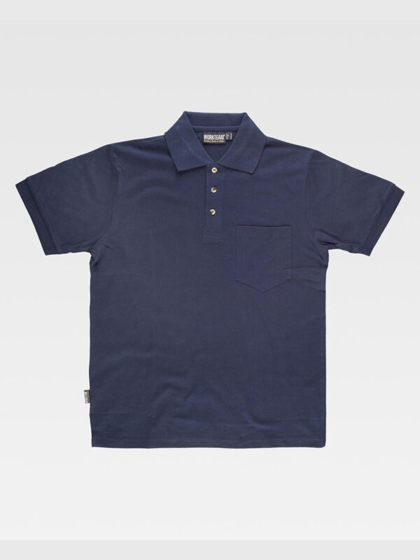 Polo manica corta con taschino
