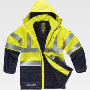 Parka imbottito multiprotezione alta visibilita classe 2
