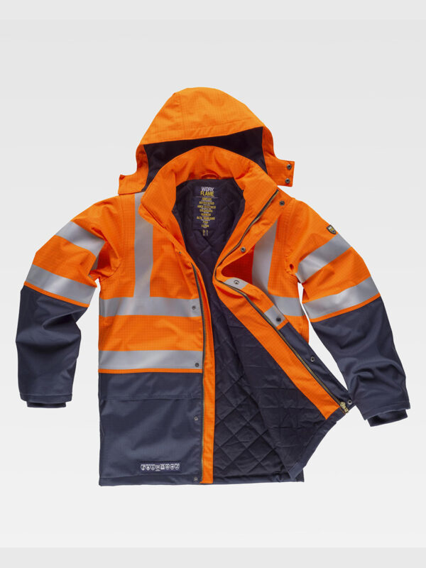 Parka imbottito multiprotezione alta visibilita classe 2 - immagine 3