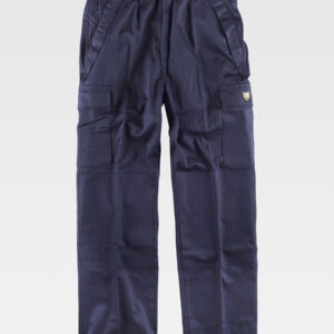 Pantalone da lavoro multitasche tessuto ignifugo saldatira