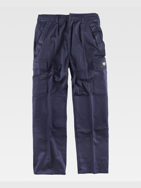 Pantalone da lavoro multitasche tessuto ignifugo saldatira