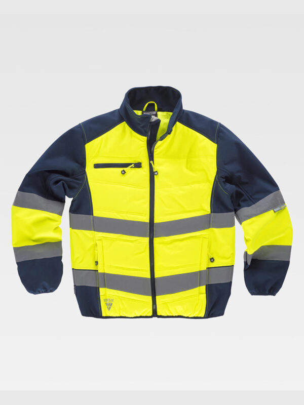 Softshell con sezioni imbottite alta visibilita classe 1 - immagine 2