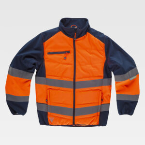 Softshell con sezioni imbottite alta visibilita classe 1