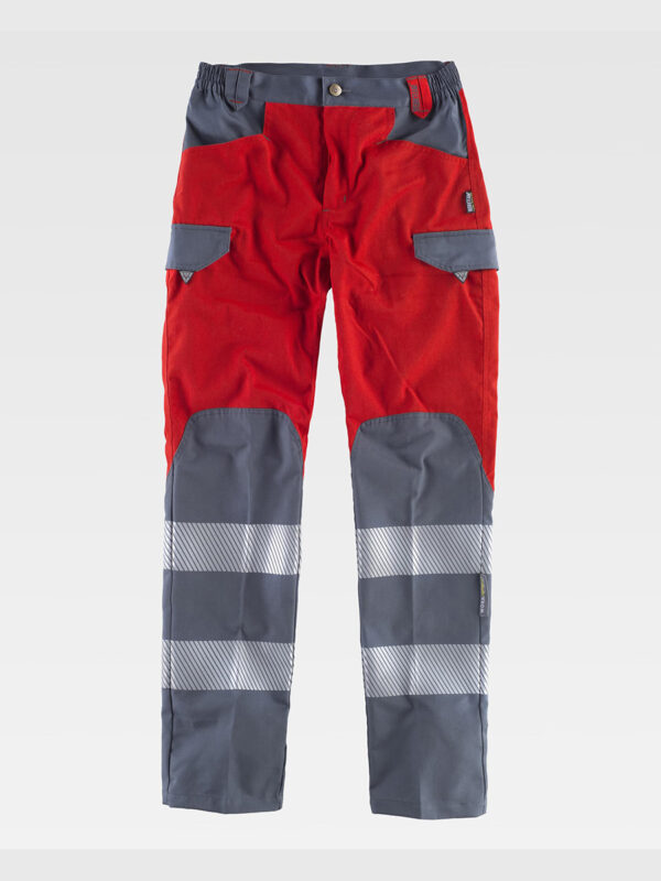 Pantalone alta visibilita e bande rifrangenti discontinue - immagine 4