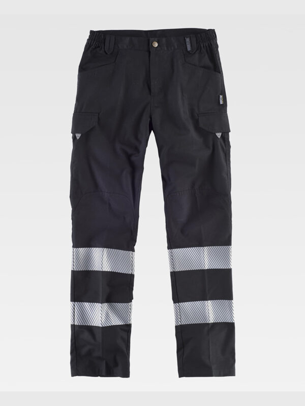 Pantalone alta visibilita e bande rifrangenti discontinue - immagine 5